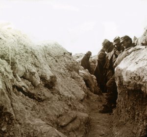 Okopy, Szampan, północna Francja, c1914-c1918 autorstwa Unbekannt