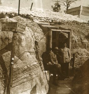 Okopy, Szampan, północna Francja, c1914-c1918 autorstwa Unbekannt