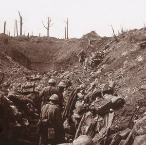 Okopy, Fort Vaux, północna Francja, c1914-c1918 autorstwa Unbekannt