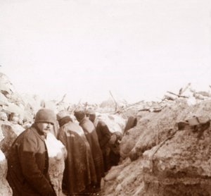 Okopy, Tahure, północna Francja, c1914-c1918 autorstwa Unbekannt