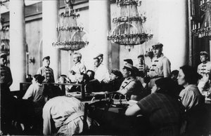 Proces przywódców Partii Socjalistyczno-Rewolucyjnej, Moskwa, Rosja, sierpień 1922 autorstwa Unbekannt