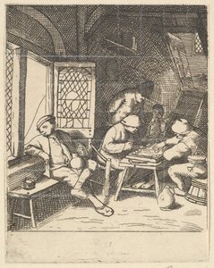 Gracze Tric Trac, 1610-85. autorstwa Unbekannt