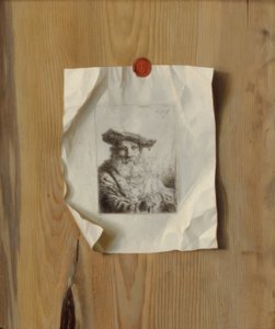 Trompe loeil z akwaforty Ferdinanda Bol autorstwa Unbekannt