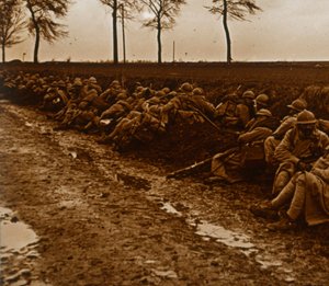 Oddziały przy drodze, c1914-c1918 autorstwa Unbekannt