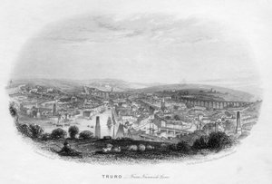 Truro, z Trennick Lane, 1860 autorstwa Unbekannt