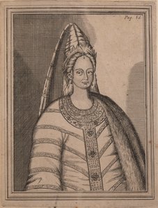 Carina Irina Godunova 1557-1603, żona cara Rosji Fiodora I. autorstwa Unbekannt