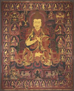 Tsong Khapa, założyciel zakonu Geluk, c. 1440-1470. autorstwa Unbekannt
