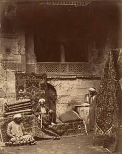 Turecki Bazar Dywanów, Kair, ca. 1880. autorstwa Unbekannt