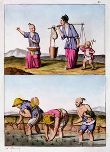 Dwie sceny chińskie, ok. 1830 r autorstwa Unbekannt