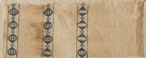 Dwa fragmenty szalika lub nakrycia głowy, 1300s. autorstwa Unbekannt