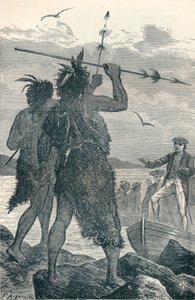 Spór dwóch tubylców Kapitan Cooks Landing, 1904 autorstwa Unbekannt