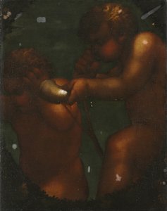 Dwa Putti, XVIII wiek. autorstwa Unbekannt