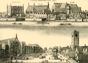 Dwa widoki Westminster, 1881. autorstwa Unbekannt