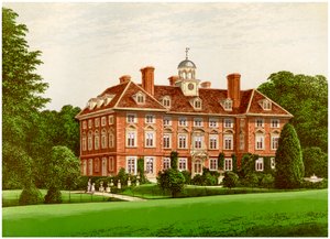 Tyttenhanger Park, Hertfordshire, dom hrabiny Caledon, ok. 1880 r. autorstwa Unbekannt