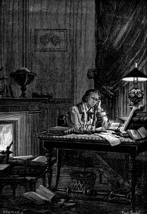 UJJ Leverrier, francuski astronom obliczający pozycję planety Neptun w 1846 1881 autorstwa Unbekannt
