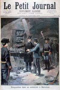 Podziemne poszukiwania anarchistów, Barcelona, 1894 autorstwa Unbekannt