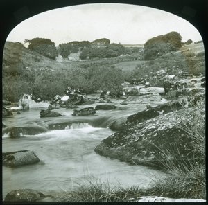 Upper Dart - Dartmoor, koniec XIX-początek XX wieku. autorstwa Unbekannt