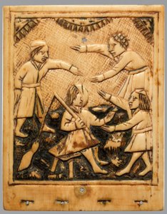 Górny liść zegara słonecznego, niemiecki, ca. 1500. autorstwa Unbekannt