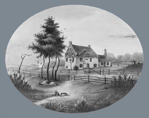 Dom Vechte w Gowannus, Brooklyn, Nowy Jork, 1865. autorstwa Unbekannt