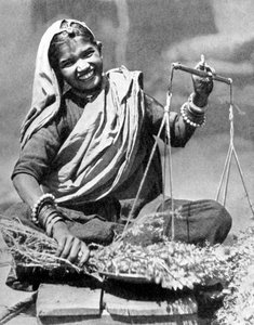 Sprzedawca warzyw, Jaipur, Indie, 1936 autorstwa Unbekannt