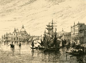 Wenecja: Widok z Riva Degli Schiavoni, 1890. autorstwa Unbekannt