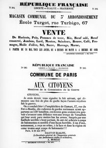 Vente, z francuskich plakatów politycznych Komuny Paryskiej, maj 1871 autorstwa Unbekannt