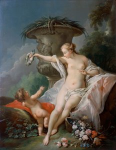„Wenus i Kupidyn”, XVIII wiek autorstwa Unbekannt