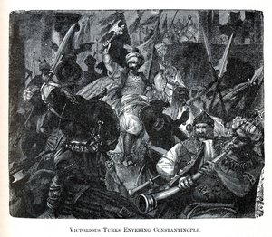 Zwycięscy Turcy wkraczający do Konstantynopola, 1882 r. autorstwa Unbekannt