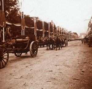 Parada zwycięstwa, Paryż, Francja, c1918-c1919 autorstwa Unbekannt
