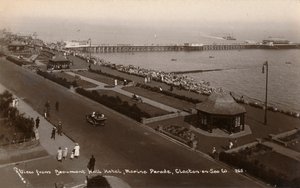 Widok z hotelu Beaumont Hall, Marine Parade, Clacton-on-Sea, ok. 1925 r. autorstwa Unbekannt