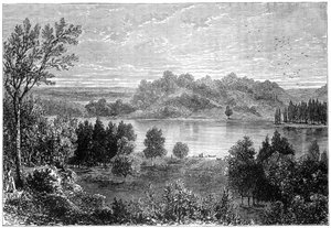 Widok w dolinie górnej Missisipi, 1877 autorstwa Unbekannt