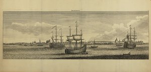 Widok Archangielska, ok. 1770 autorstwa Unbekannt
