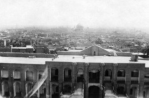Widok Bagdadu z wieży blokowej, 31. brytyjski szpital ogólny, Mezopotamia, I wojna światowa, 1918 autorstwa Unbekannt