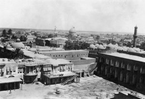 Widok Bagdadu z wieży blokowej, 31. brytyjski szpital ogólny, Mezopotamia, I wojna światowa, 1918 autorstwa Unbekannt