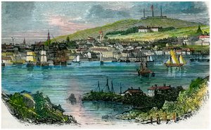 Widok Halifax, Nowa Szkocja, c1870 autorstwa Unbekannt