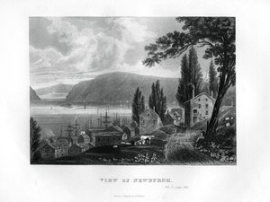 Widok Newburgh, stan Nowy Jork, 1855 autorstwa Unbekannt