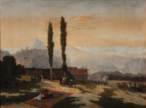 Widok Tyflisu, 1890 autorstwa Unbekannt
