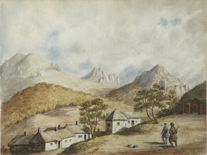 Widok Żeleznowodska, 1842 r. autorstwa Unbekannt
