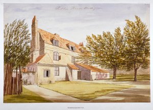 Widok domu publicznego, Brook Green, Hammersmith, Londyn, ok. 1820 r. autorstwa Unbekannt