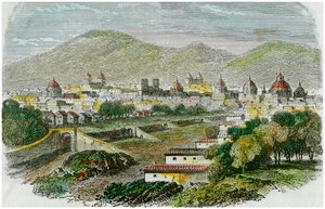 Widok miasta Cuzco, Peru, ok. 1875 r. autorstwa Unbekannt