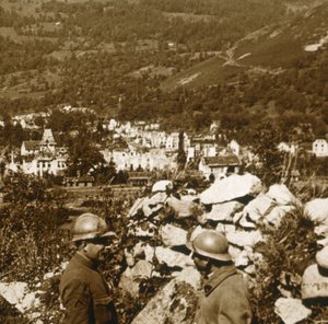 Widok linii, Metzeral, północna Francja, c1914-c1918 autorstwa Unbekannt