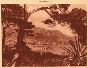 Widok Monte-Carlo z Monako, 1930. autorstwa Unbekannt