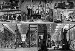 Widoki w Królewskiej Fabryce Broni Strzeleckiej, Enfield, ok. 1880 r. autorstwa Unbekannt