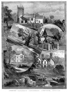 Widoki Sandringham, Norfolk, 1887 r. autorstwa Unbekannt