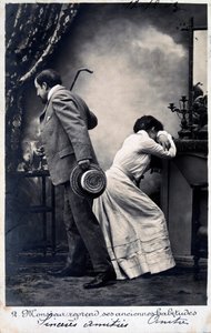 Archiwalna francuska pocztówka, c1900 autorstwa Unbekannt