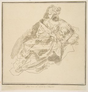 Dziewica z Dzieciątkiem, 1775. autorstwa Unbekannt