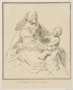 Dziewica z Dzieciątkiem, 1775. autorstwa Unbekannt