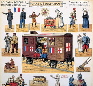 Wagon kolejowy Czerwonego Krzyża z I wojny światowej, ok. 1916-1918 autorstwa Unbekannt
