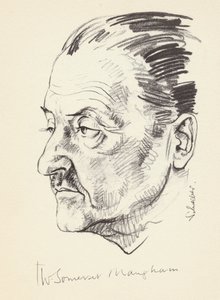 W Somerset Maugham, brytyjski pisarz, ok. 1930 autorstwa Unbekannt