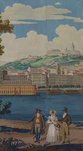 Panel tapetowy, Francja, początek XIX wieku. autorstwa Unbekannt